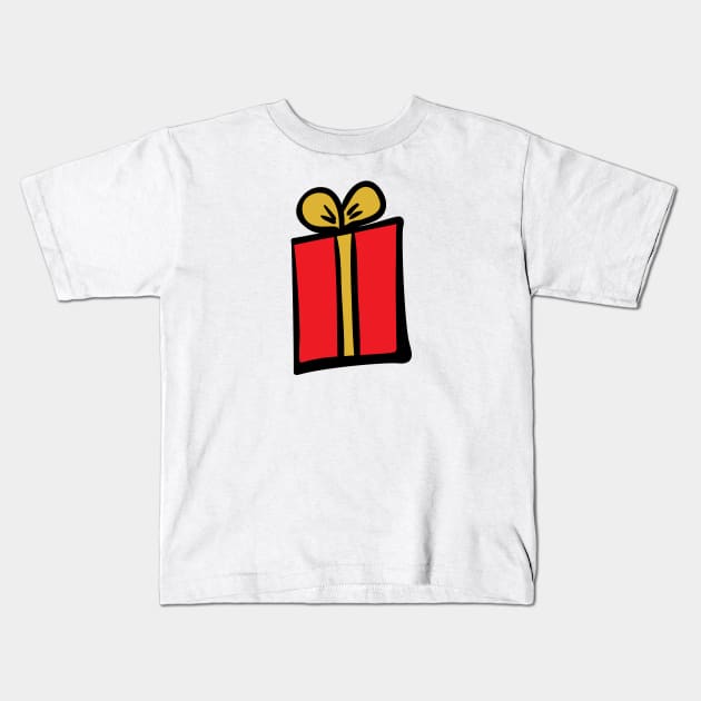 Present Kids T-Shirt by Ulka.art